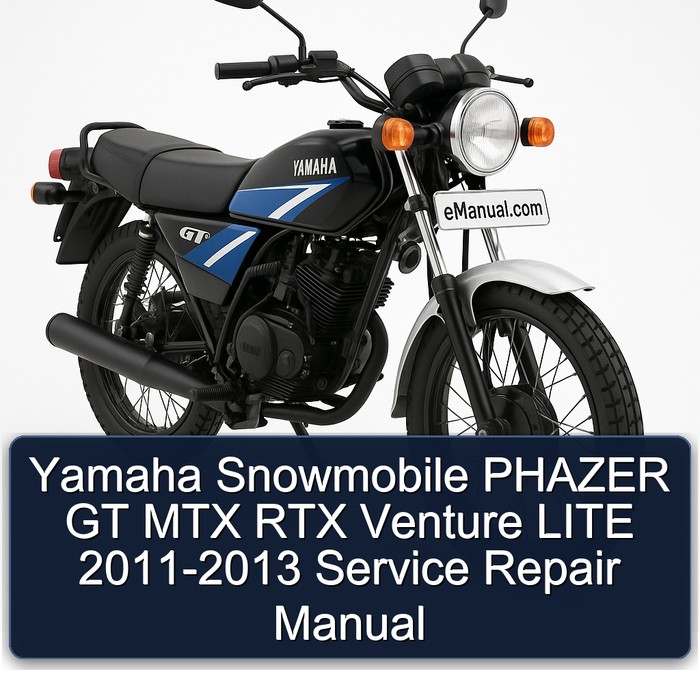 Yamaha Snowmobile PHAZER GT MTX RTX Venture LITE 2011-2013 Service Repair Manual 