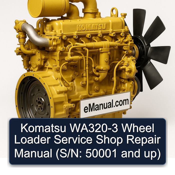Manual de Reparación de Taller para la Cargadora de Ruedas Komatsu WA320-3 (N.º de Serie: 50001 en adelante)