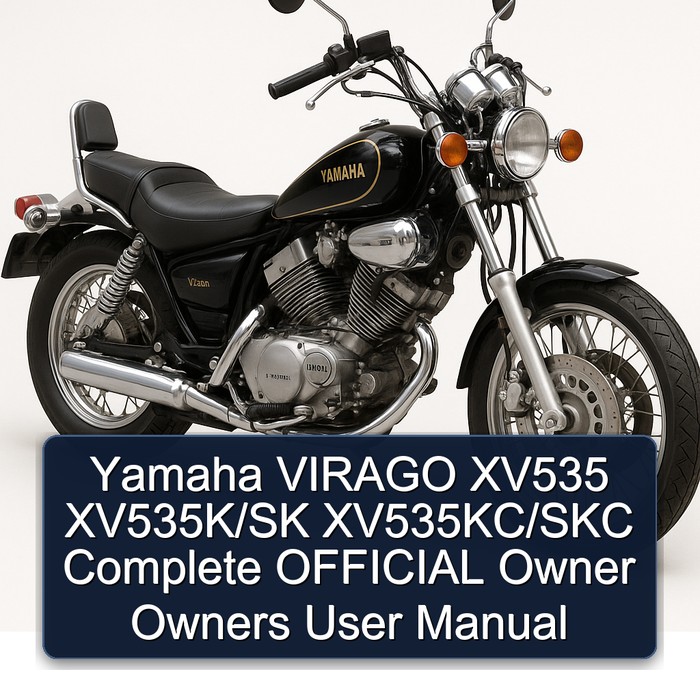 Yamaha VIRAGO XV535 XV535K/SK XV535KC/SKC Complete OFFICIAL Owner Owners User Manual 