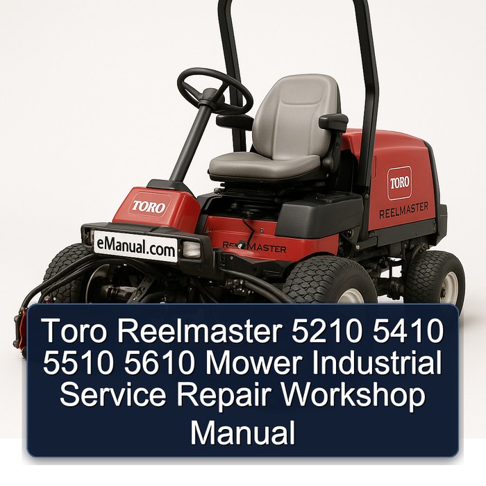 Manual de Servicio y Reparación para Cortacéspedes Toro Reelmaster 5210, 5410, 5510, 5610