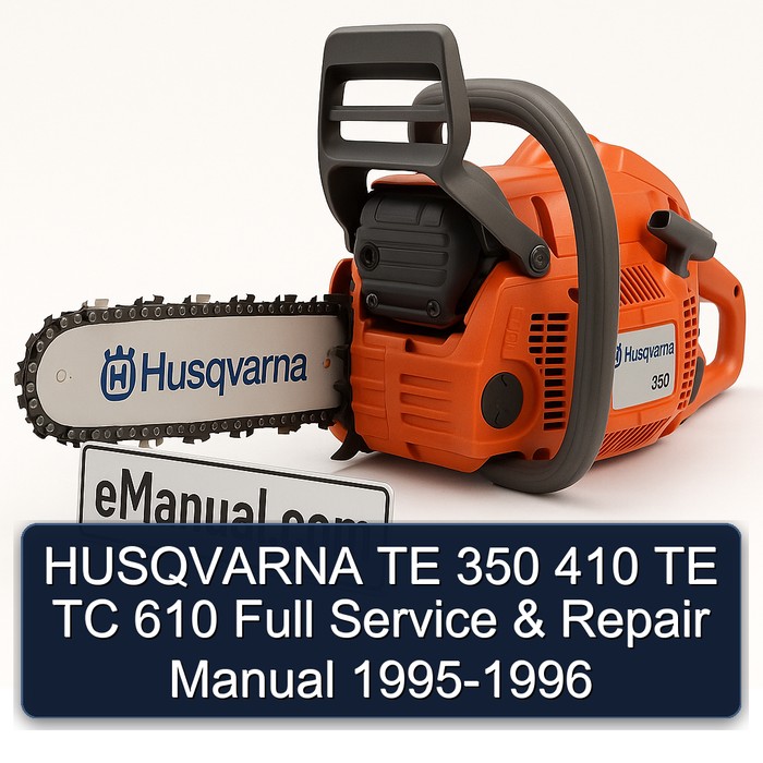 HUSQVARNA TE 350 410 TE TC 610 Full Manual de servicio y reparación 1995-1996