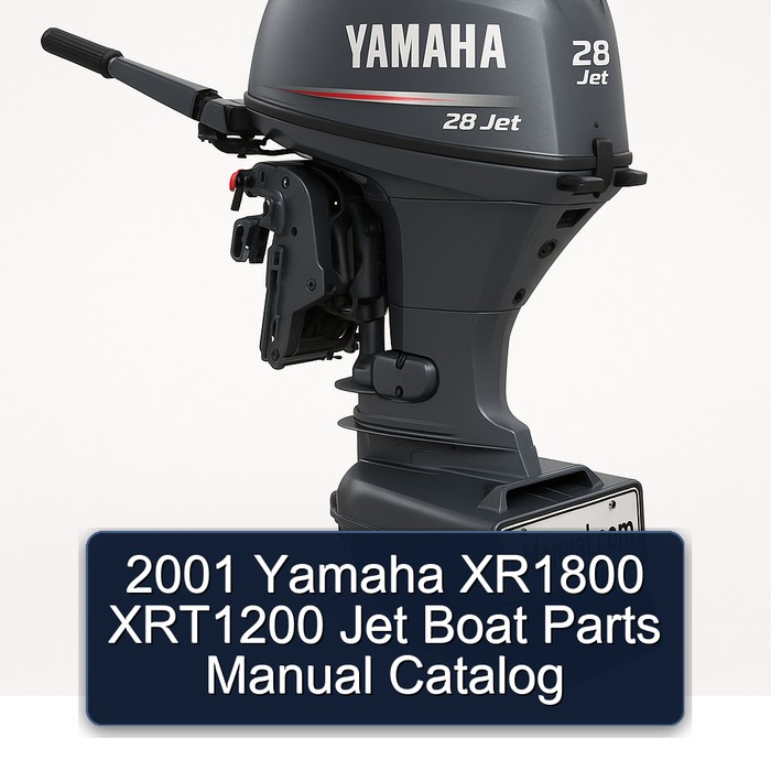 2001 Yamaha XR1800 XRT1200 Jet Boat Parts Manual Catalog