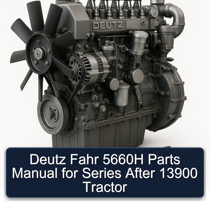 Deutz Fahr 5660H Parts Manual for Series After 13900 Tractor