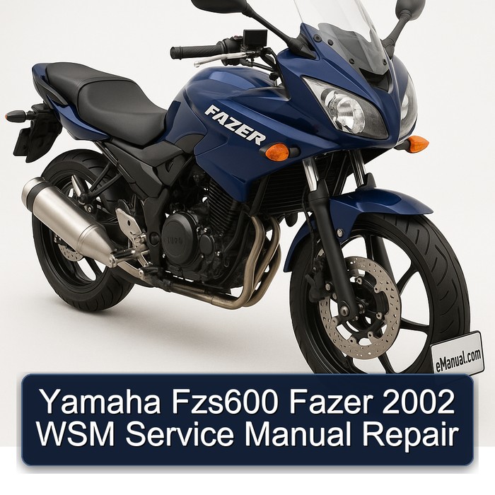 Yamaha Fzs600 Fazer 2002 WSM Service Manual Repair 