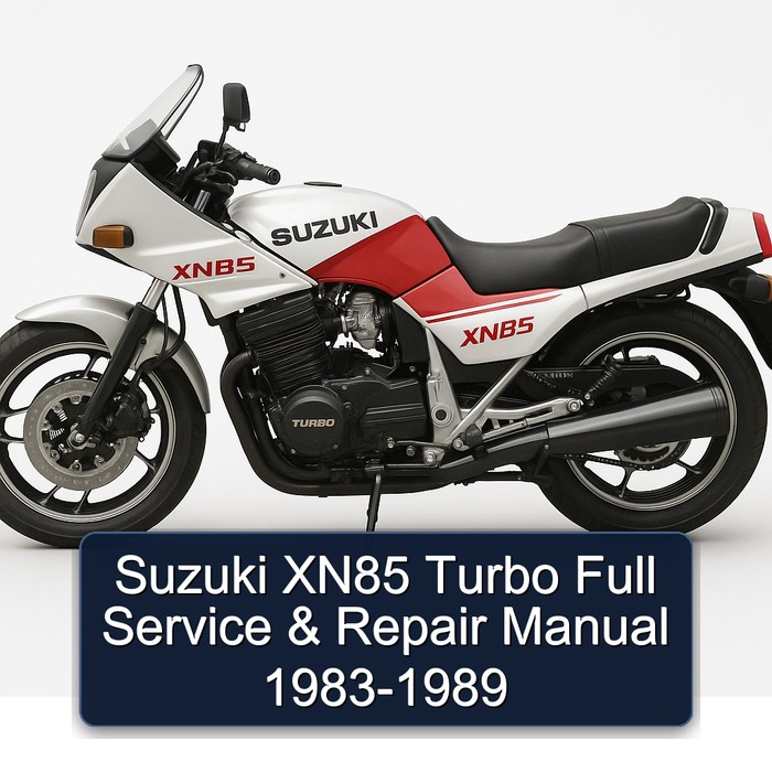Suzuki XN85 Turbo Full Manual de servicio y reparación 1983-1989