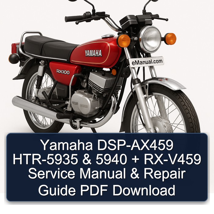 Yamaha DSP-AX459 HTR-5935 & 5940 + RX-V459 Service Manual & Repair Guide PDF Download