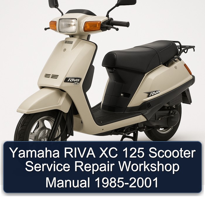 Yamaha RIVA XC 125 1985 1986 1987 1988 1989 1990 1991 1992 1993 1994 1995 1996 1997 1998 1999 2000 2001 Scooter Service Repair Workshop Manual