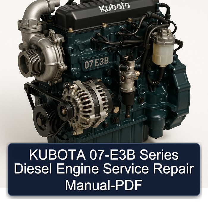 Manual de Servicio y Reparación del Motor Diesel KUBOTA Serie 07-E3B (PDF)