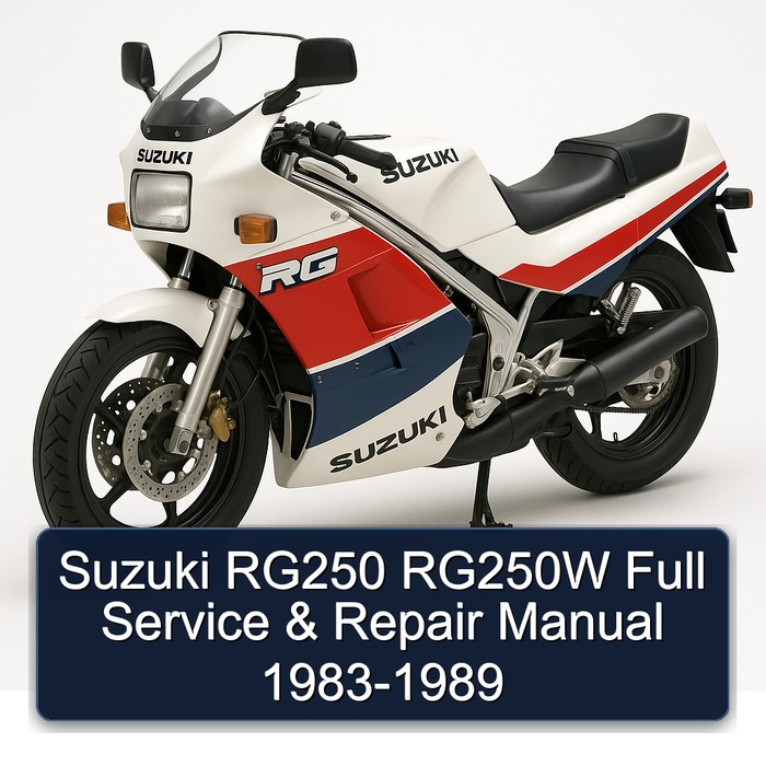 Suzuki RG250 RG250W Full Service & Repair Manual 1983-1989