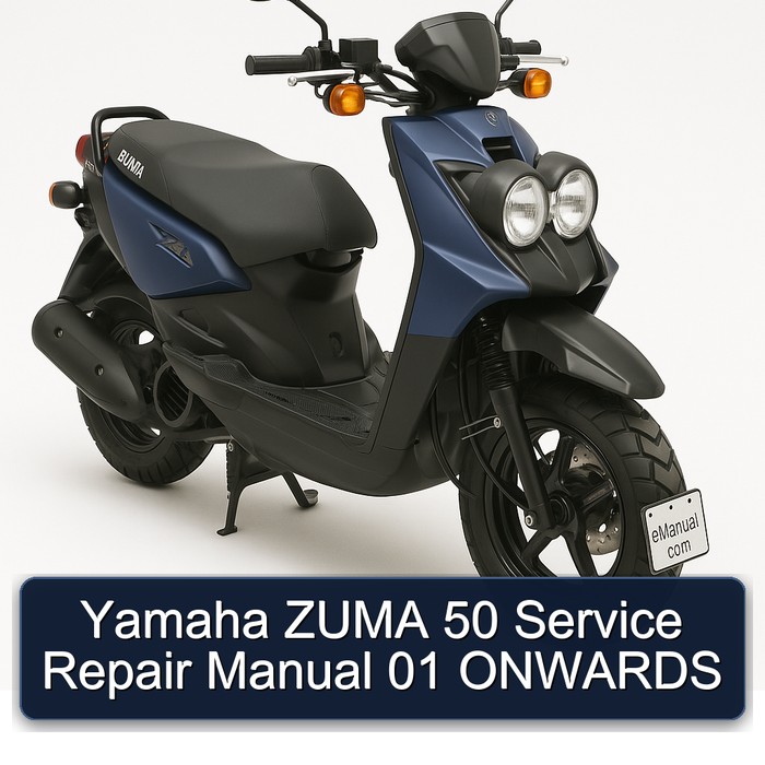 Yamaha Zuma 50 01 Onwards Workshop Service Repair Manual PDF Download
