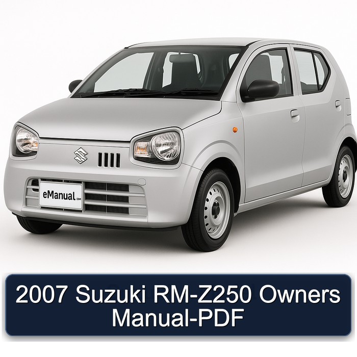 2007 Suzuki RM-Z250 Owners Manual-PDF