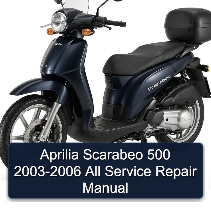 Aprilia Scarabeo 500 2003-2006 All Manual de servicio y reparación