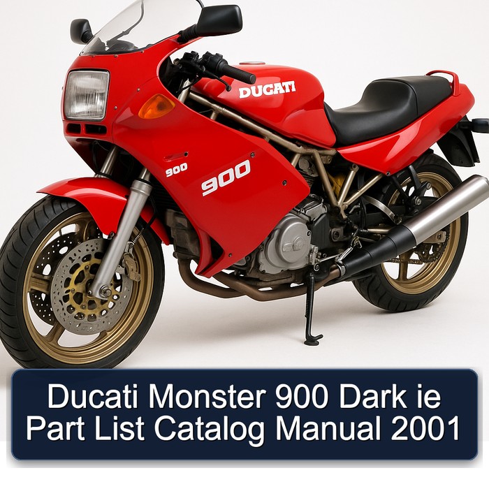 Ducati Monster 900 Dark ie Part List Catalog Manual 2001