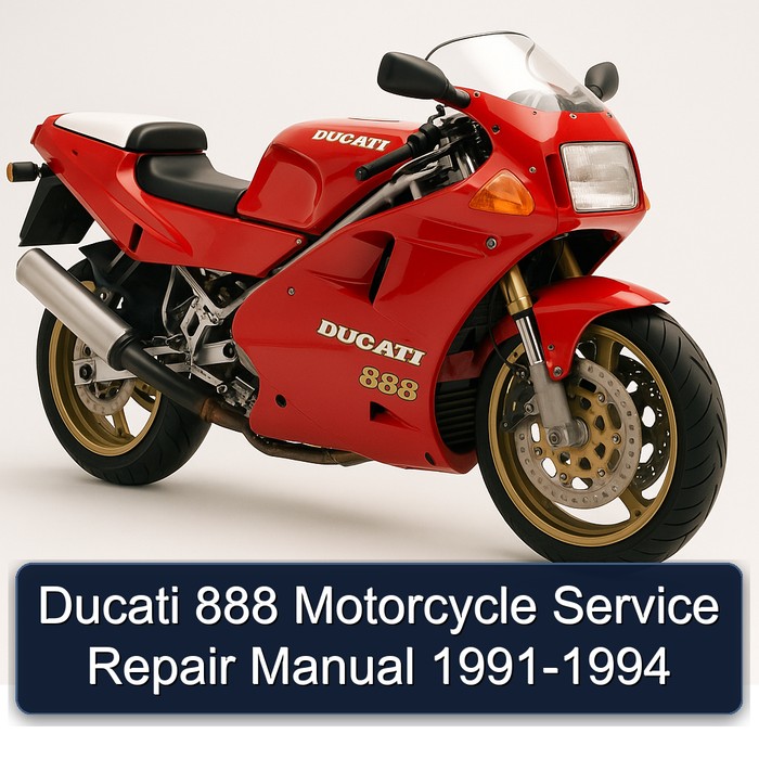 Ducati 888 Motorcycle Service Repair Manual 1991-1994