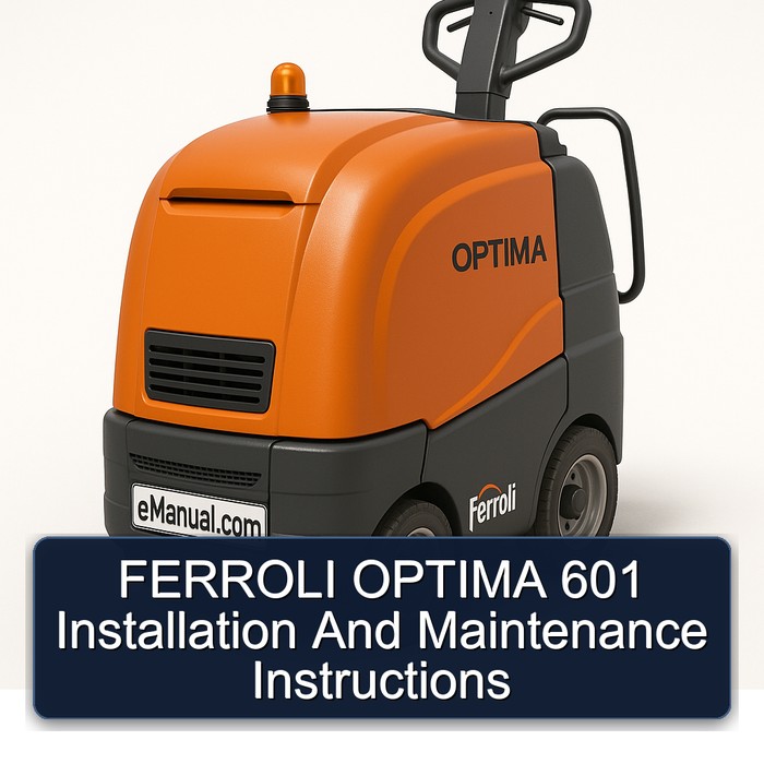 Ferroli Optima 601 Installation and Maintenance Instructions PDF Download