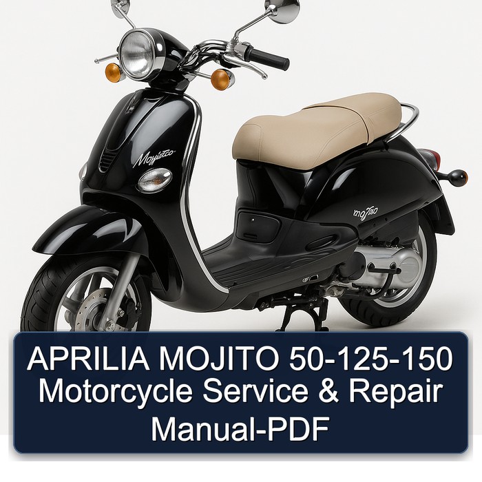 APRILIA MOJITO 50-125-150 Motorcycle Manual de servicio y reparación-PDF