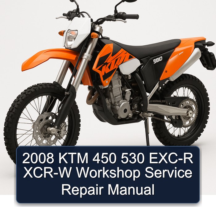 2008 KTM 450 530 EXC-R XCR-W Workshop Manual de servicio y reparación