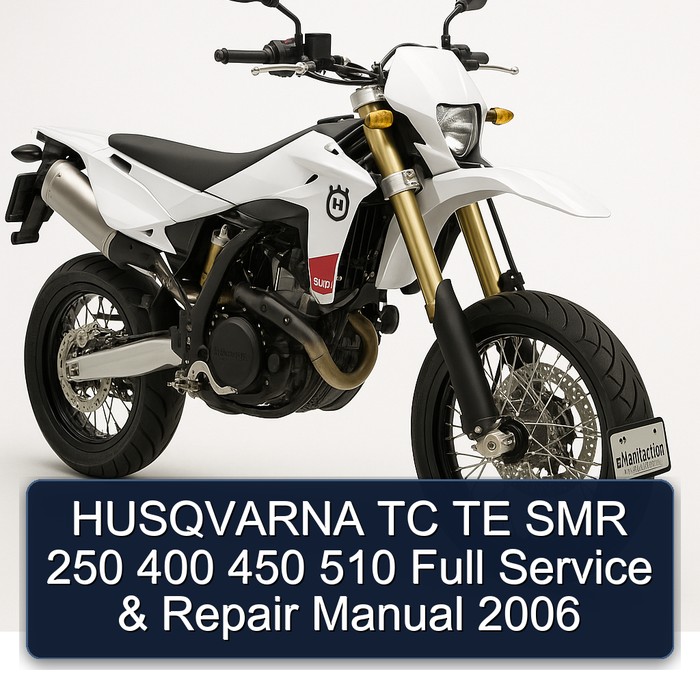 HUSQVARNA TC TE SMR 250 400 450 510 Full Manual de servicio y reparación 2006