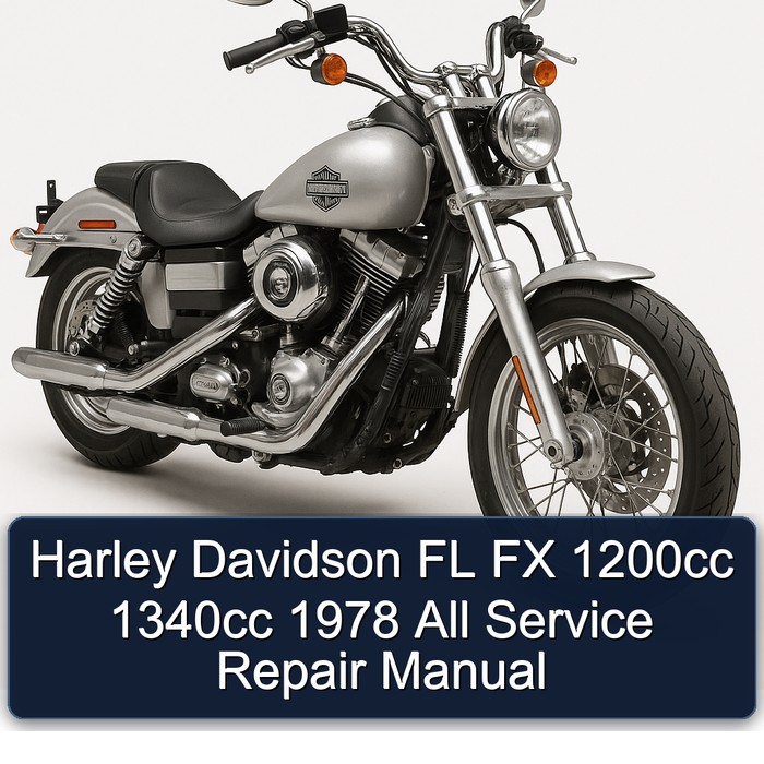 Harley Davidson FL FX 1200cc 1340cc 1978 All Manual de servicio y reparación
