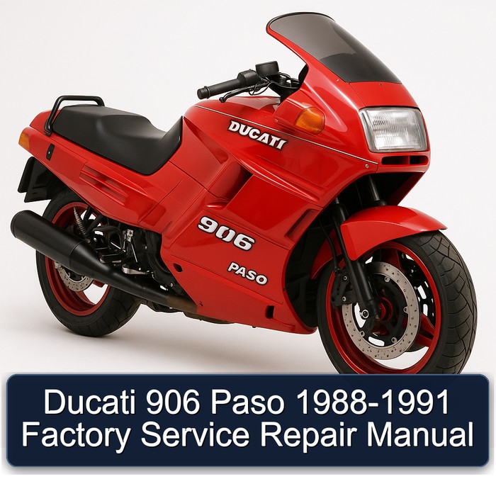 Ducati 906 Paso 1988-1991 Factory Manual de servicio y reparación