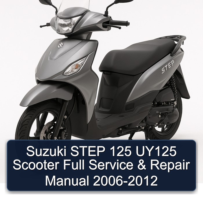 Suzuki STEP 125 UY125 Scooter Full Manual de servicio y reparación 2006-2012