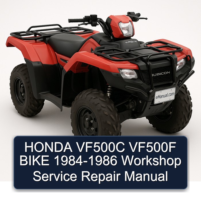 HONDA VF500C VF500F BIKE 1984-1986 Workshop Manual de servicio y reparación