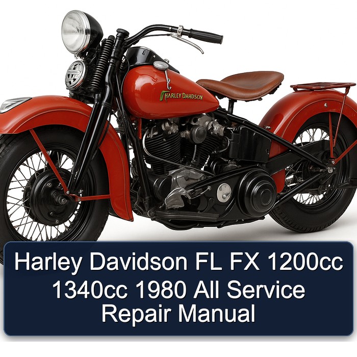 Harley Davidson FL FX 1200cc 1340cc 1980 All Manual de servicio y reparación