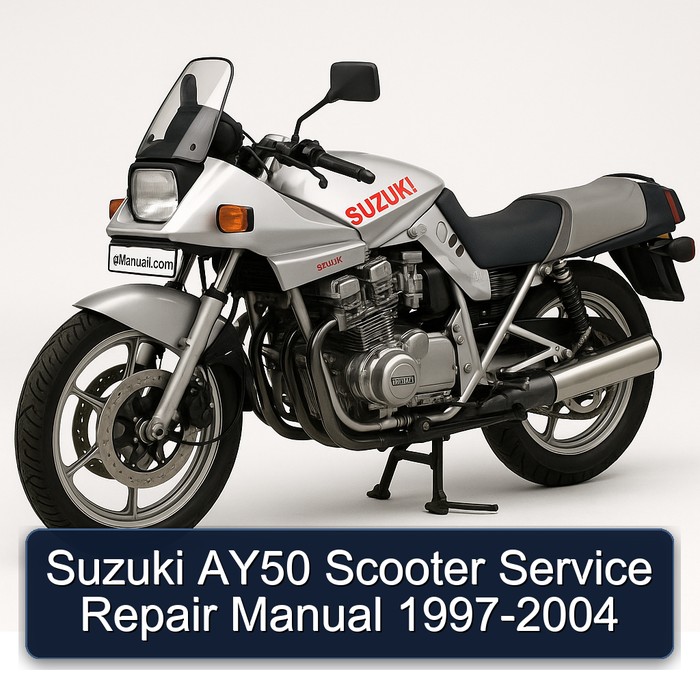 Suzuki AY50 Scooter Manual de servicio y reparación 1997-2004