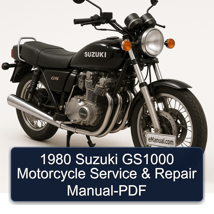 1980 Suzuki GS1000 Motorcycle Manual de servicio y reparación-PDF