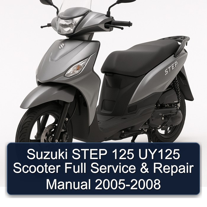 Suzuki STEP 125 UY125 Scooter Full Manual de servicio y reparación 2005-2008