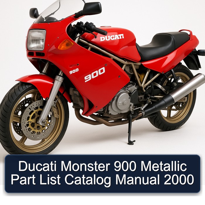 Ducati Monster 900 Metallic Part List Catalog Manual 2000