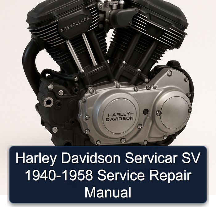 Harley Davidson Servicar SV 1940-1958 Service Repair Manual