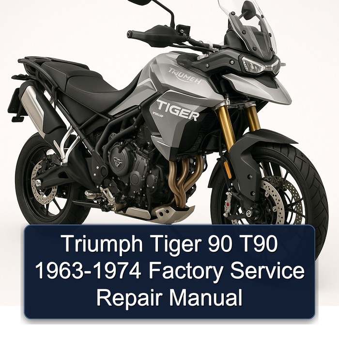 Triumph Tiger 90 T90 1963-1974 Factory Manual de servicio y reparación