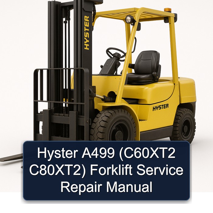 Hyster A499 (C60XT2 C80XT2) Forklift Service Repair Manual