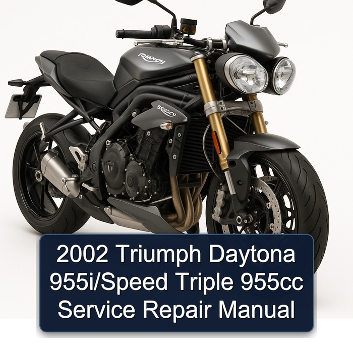 2002 Triumph Daytona 955i/Speed Triple 955cc Manual de servicio y reparación