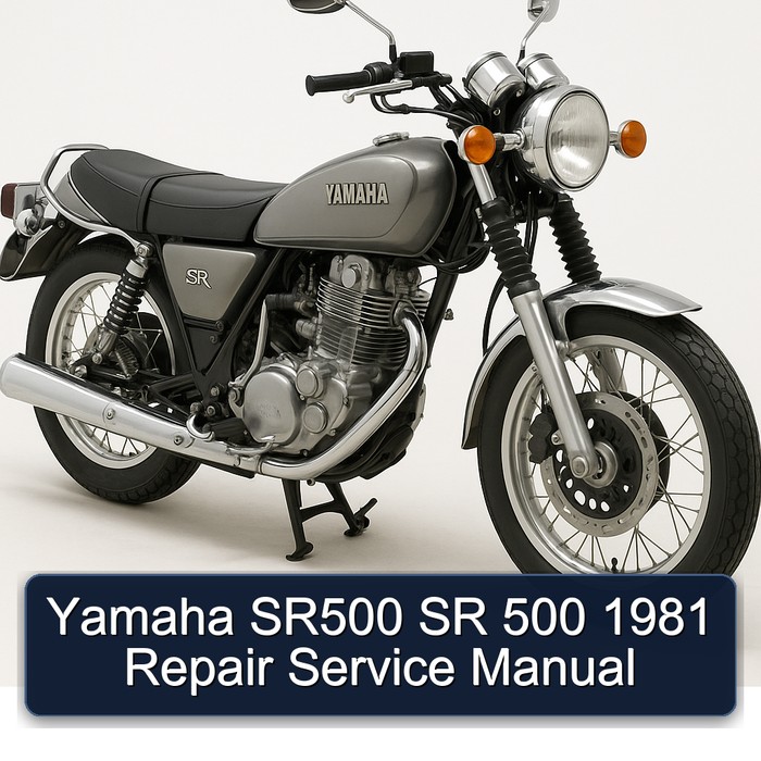 Yamaha SR500 SR 500 1981 Repair Service Manual