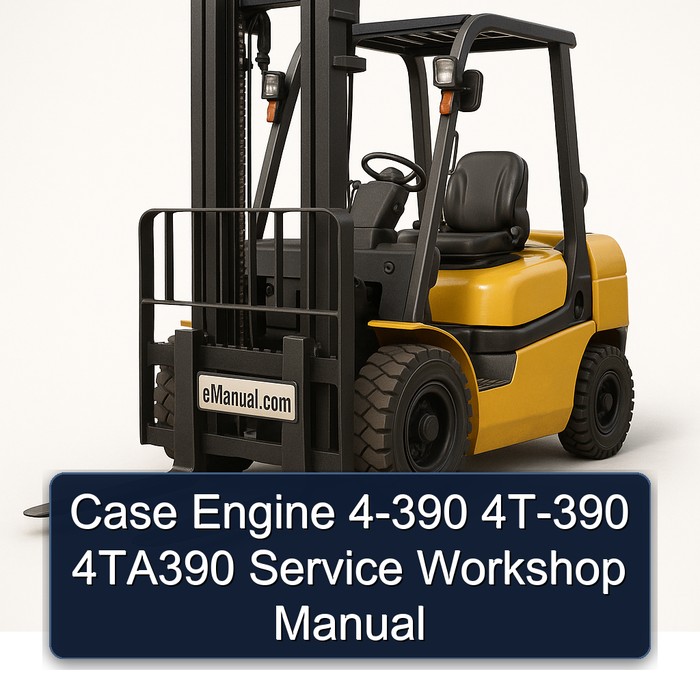 Case Engine 4-390 4T-390 4TA390 Service Workshop Manual 