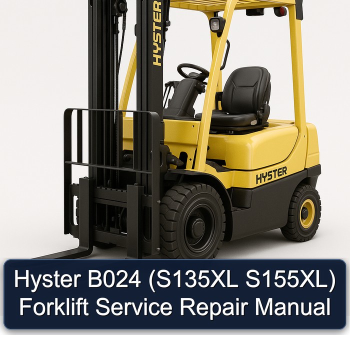 Hyster B024 (S135XL/S155XL) Stapler-Wartungs- und Reparaturhandbuch