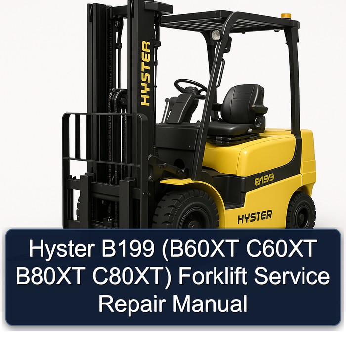 Hyster B199 (B60XT, C60XT, B80XT, C80XT) Gabelstapler Service- und Reparaturhandbuch