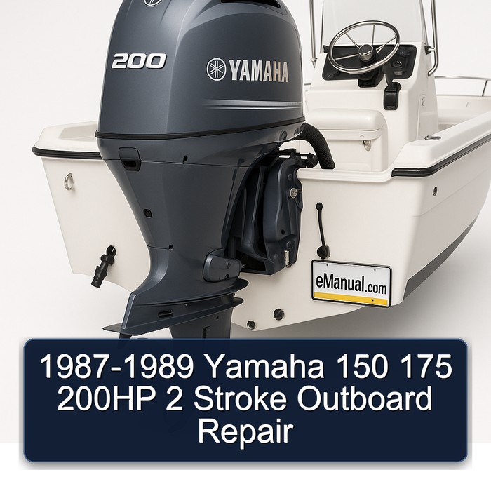 1987-1989 Yamaha 150 175 200HP 2 Stroke Outboard Repair