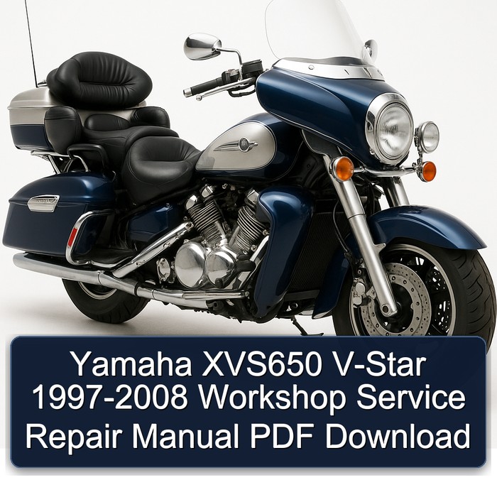 Yamaha XVS650 V-Star 1997-2008 Workshop Service Repair Manual PDF Download