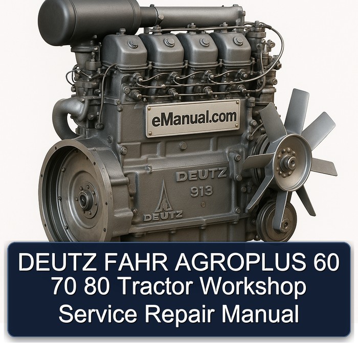 Manual de Taller, Servicio y Reparación para Tractores Deutz Fahr Agroplus 60, 70, 80