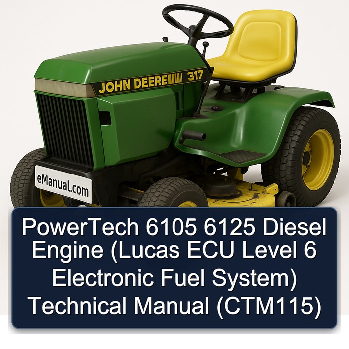 PowerTech 6105 6125 Diesel Engine (Lucas ECU Level 6 Electronic Fuel System) Technical Manual (CTM115)