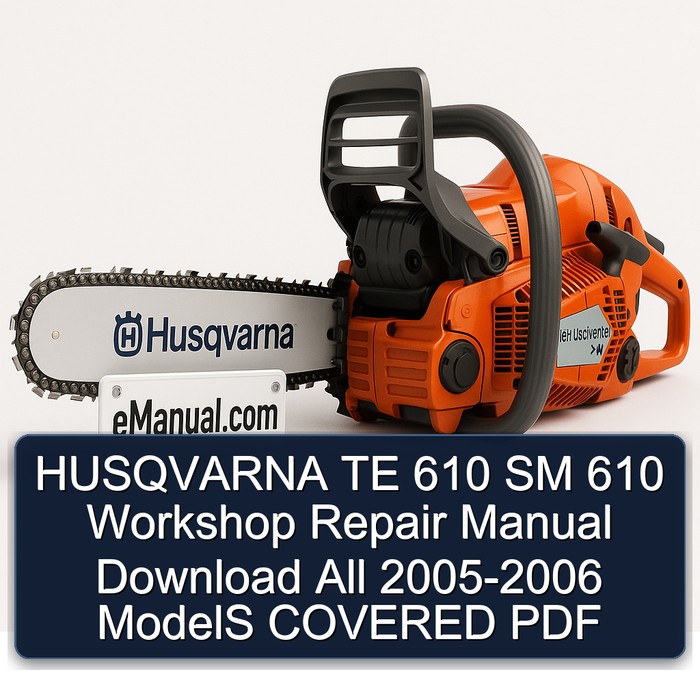 HUSQVARNA TE 610 SM 610 Workshop Repair Manual Download All 2005-2006 ModelS COVERED PDF