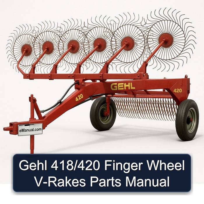 Manual de Partes Gehl 418/420 Rastrillos en V con Ruedas de Dedos