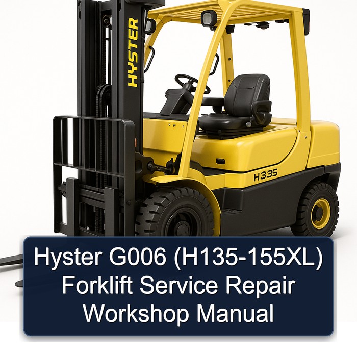 Manual de Servicio y Reparación de la Carretilla Elevadora Hyster G006 (H135-155XL)