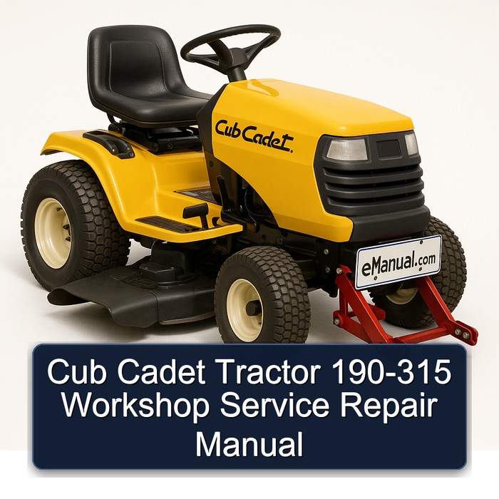 Cub Cadet Tractor 190-315 Workshop Service Repair Manual PDF Download