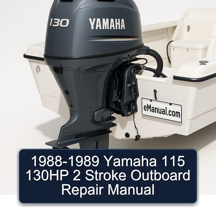 1988-1989 Yamaha 115 130HP 2 Stroke Outboard Repair Manual
