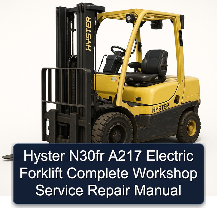 Hyster N30fr A217 Elektro-Gabelstapler Werkstatt Handbuch