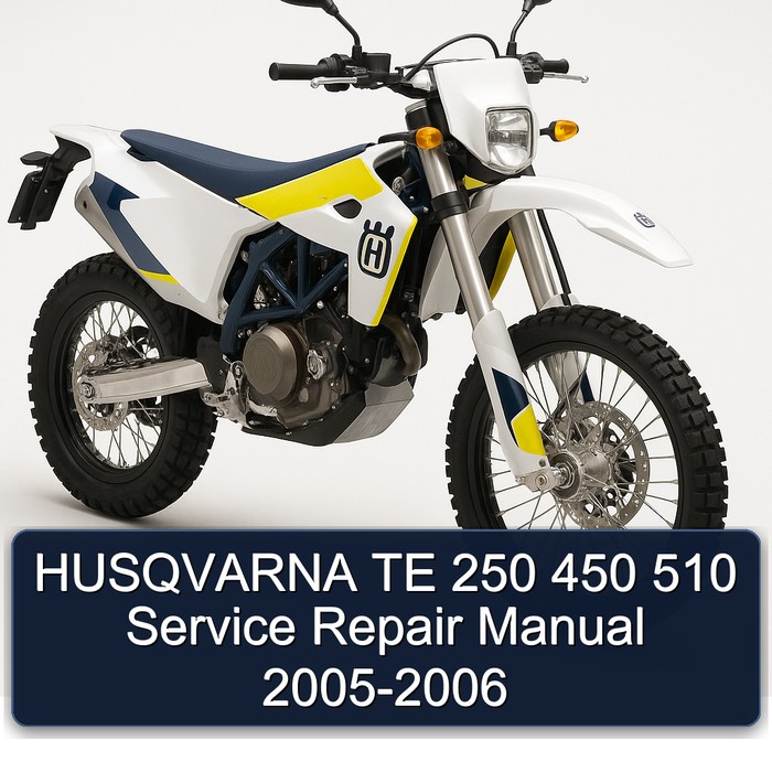 HUSQVARNA TE 250 450 510 Manual de servicio y reparación 2005-2006